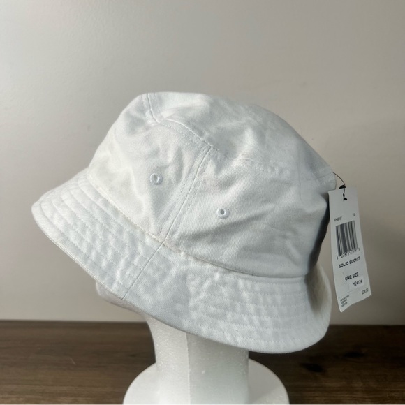 Hurley White Solid Bucket Hat SKU#H24124 - Picture 5 of 7